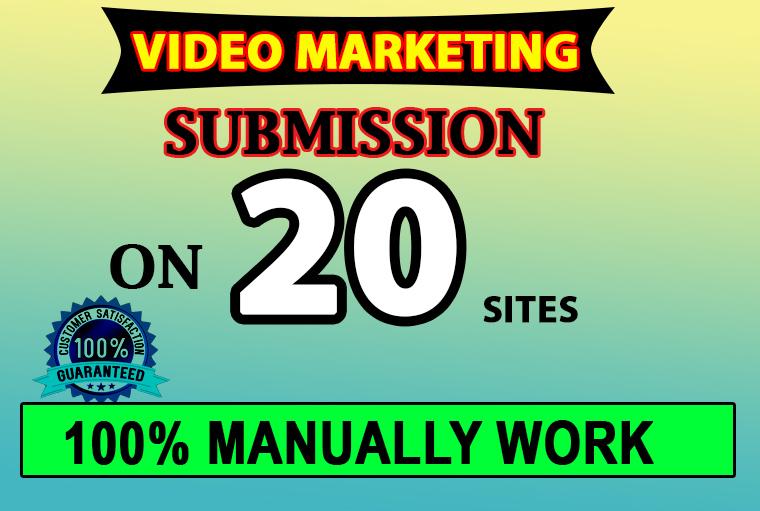 manually make video submission on 20 video sharing si...