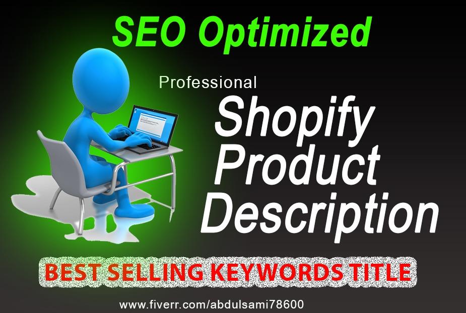 I will Write 15 product descriptions with catchy titl...