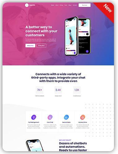 HTML Landing Page Template full responsive