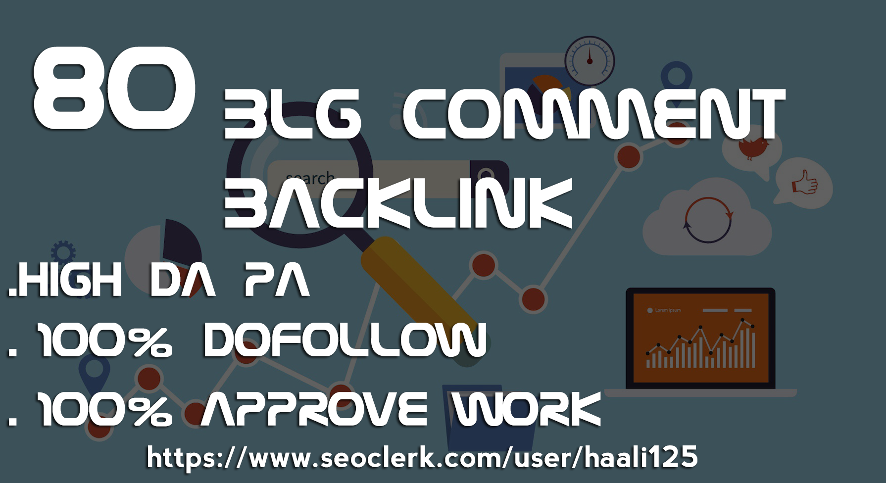 I will 80 manual dofollow blog comment backlinks with...