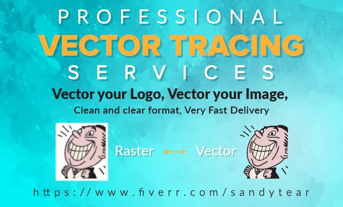 I will convert image into vector, redraw the logo