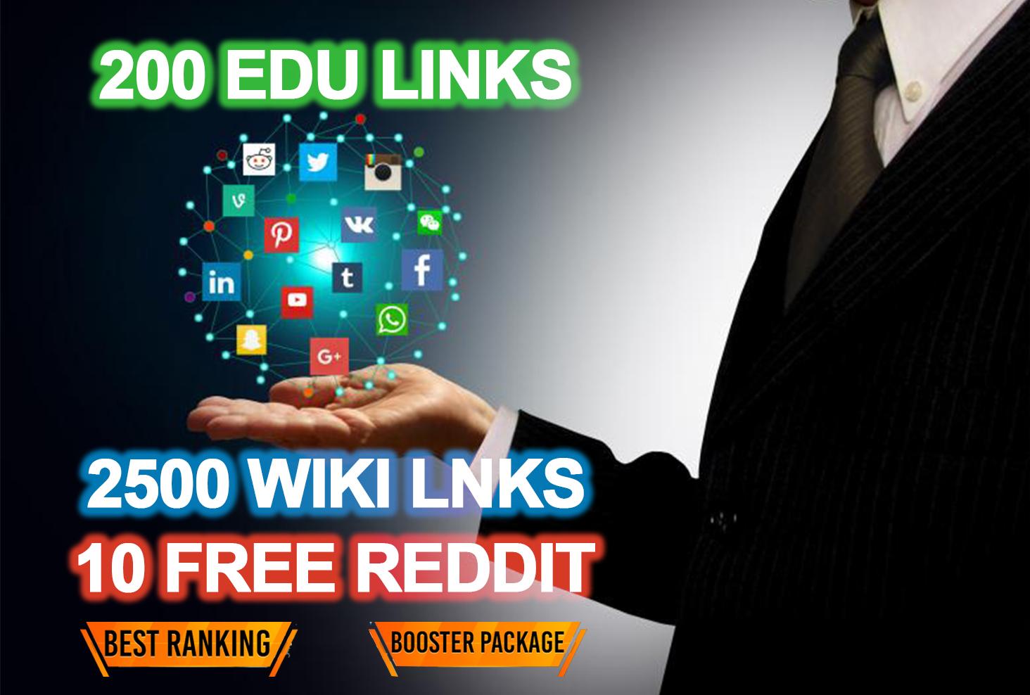 Trusted 200 EDU + 2500 WIKI link Free 10 Reddit Best ...