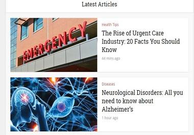 i will Publish your Article on my Health Blog DA - 37...