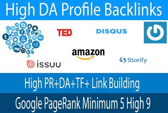 I will make 100 high PR DA dofollow backlinks