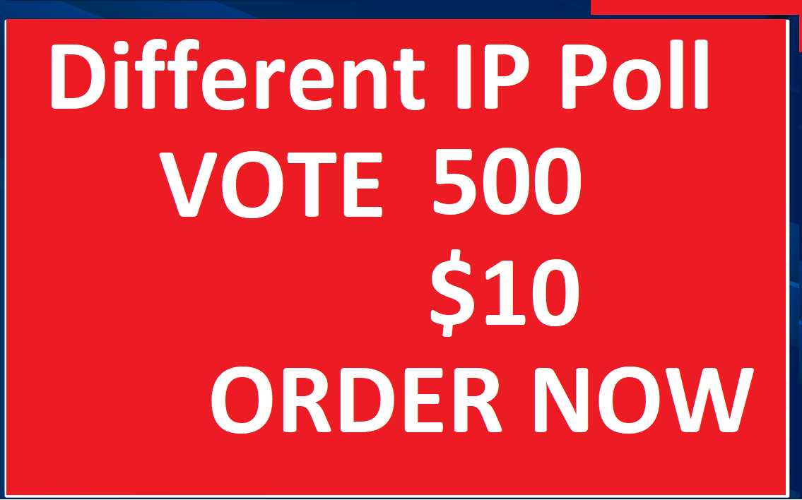 Speed Fast 500 Different USA Ip Online Contest poll V...