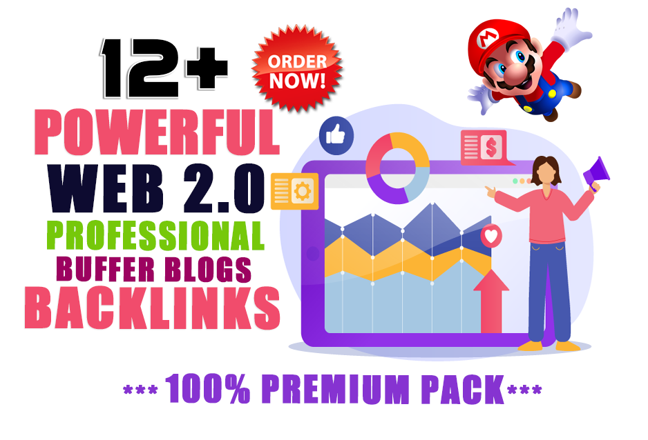 Manually DO 12 web 2.0 link building, With 20 SEO ba...