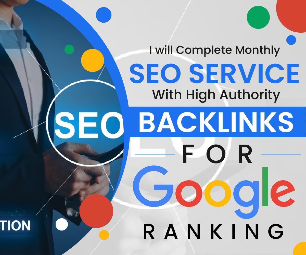 do complete monthly SEO service with high authority b...