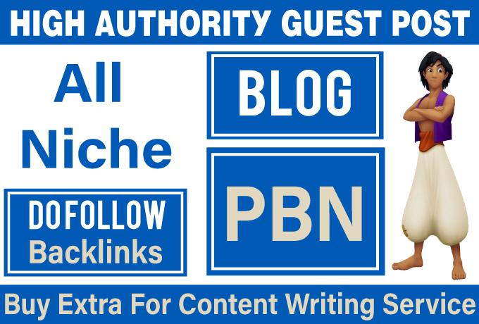 Permanent Blog Post to get PBN Backlinks Do Write and...