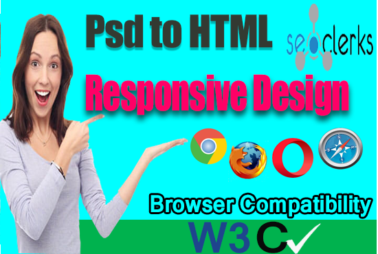 I will convert psd into Html bootstrap responsive web...