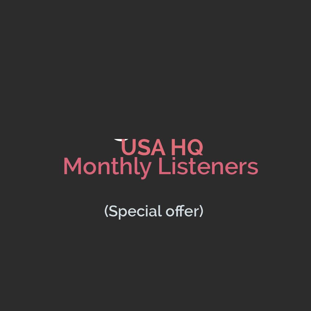 USA PREMIUM Monthly Listeners HQ Accounts Read Descri...