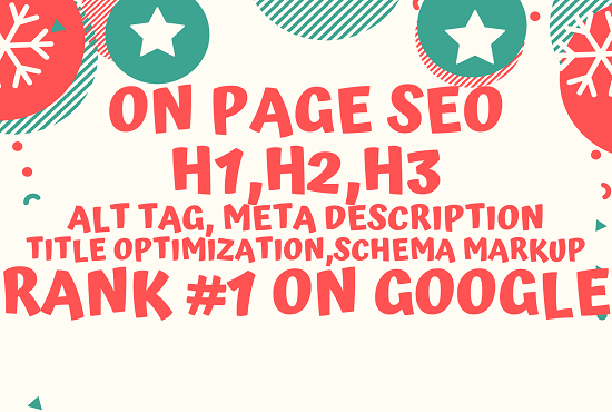 I will do complete onpage SEO and technical seo of yo...