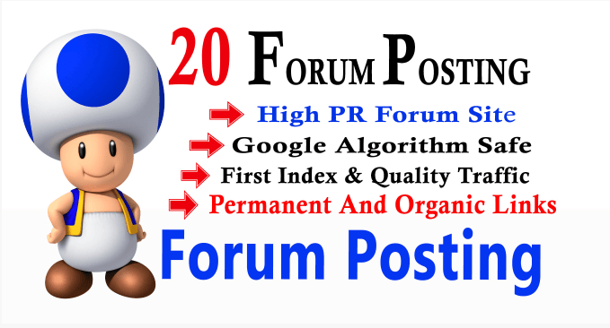 I will make unique 20 do follow forum Possting link o...