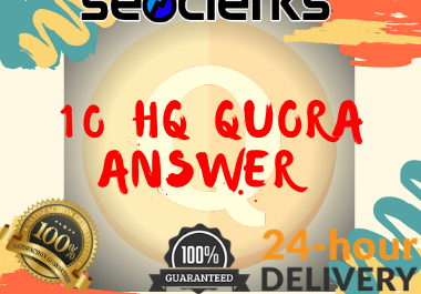 posting 10 Quora answer with your Keyword & URL