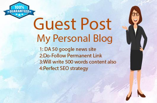 I will provide guest post on my google news site Allt...