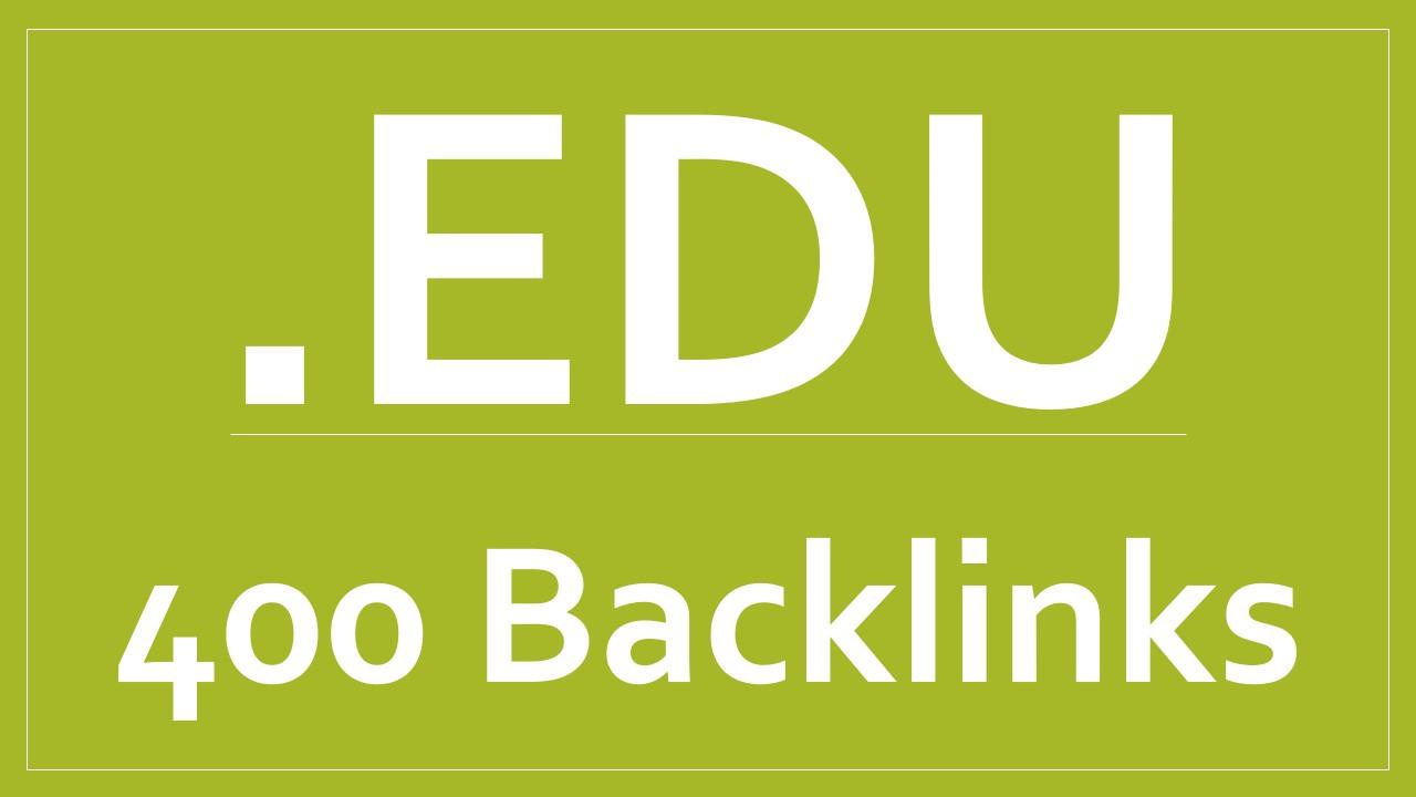 400. EDU backlinks high quality high authority