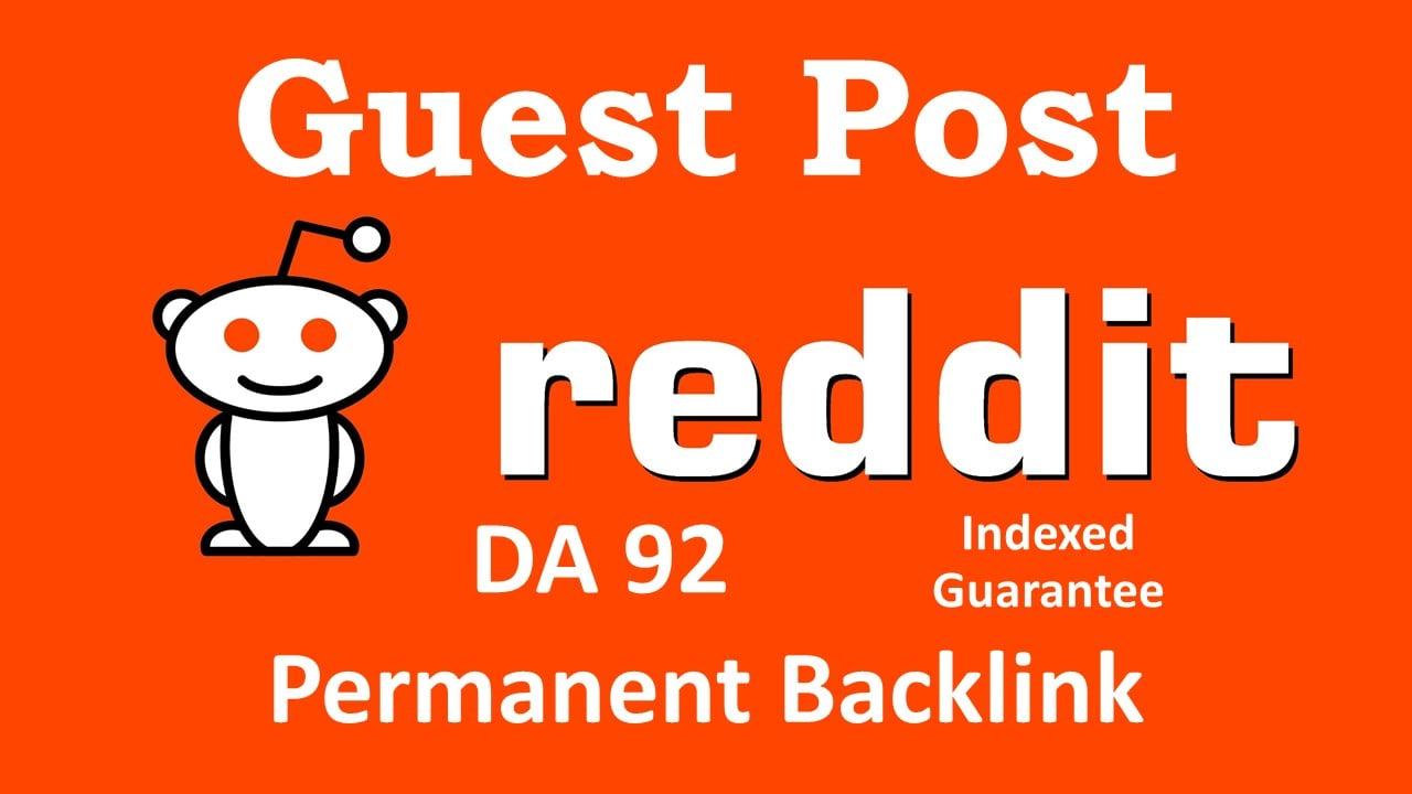 Guest Post on Reddit Permanent Backlinks from Aged ac...