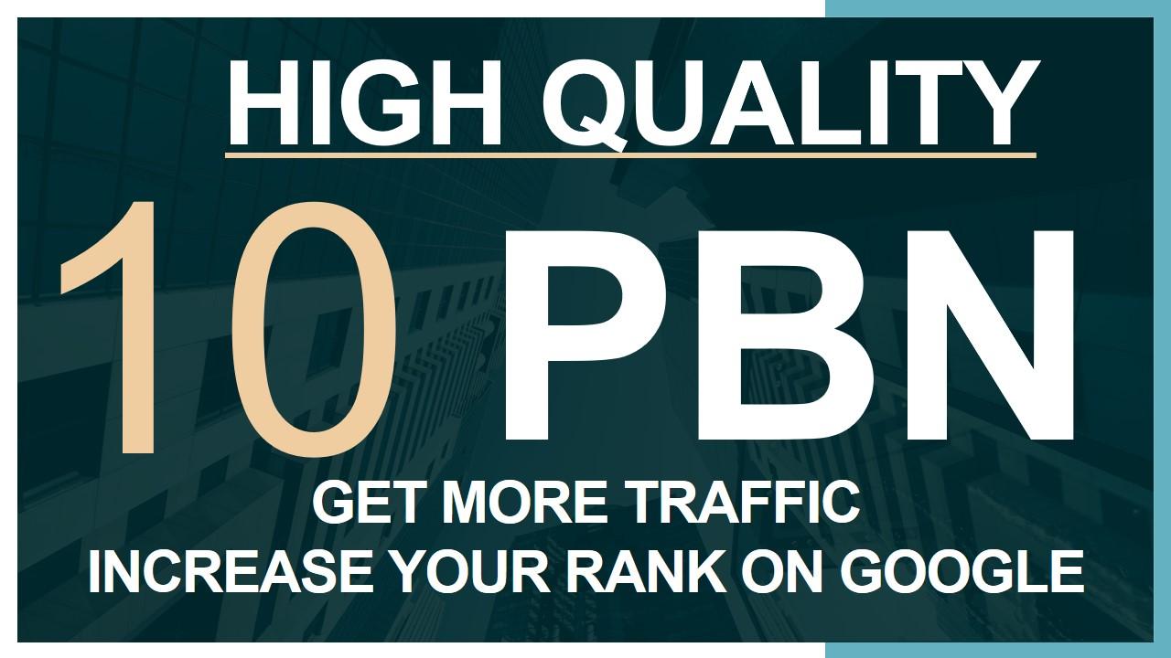 Build 10 Home Page PBN High DA PA TF CF