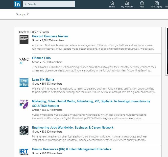 Post your info/Link in LinkedIn group