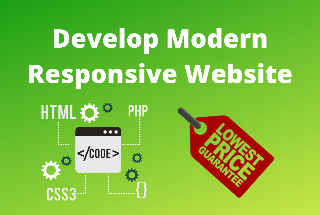 I will develop any kind of custom website in HTML, C...