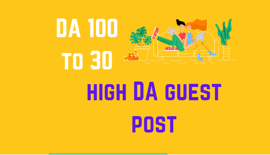 write publish 5 high DA guest post backlinks on DA 10...