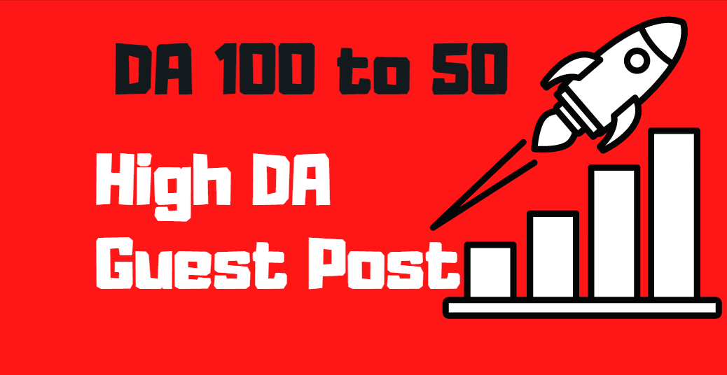 Write & Publish 5 guest posts backlinks on DA 100...