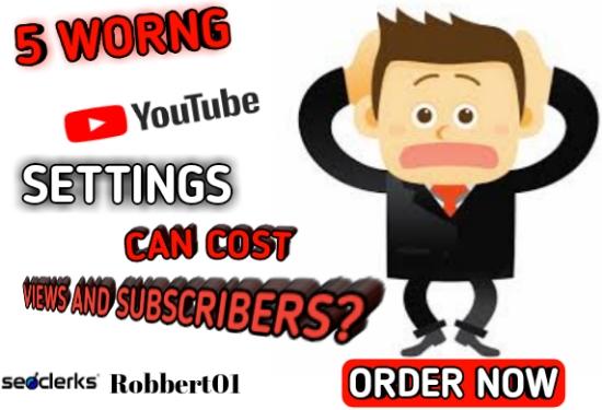 I will review and correct all wrong settings in 24 ho...