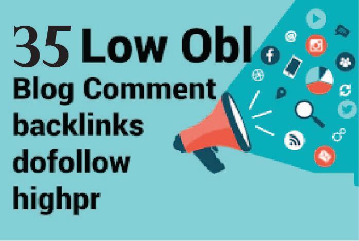 I will do 35 dofollow low obl blog comment