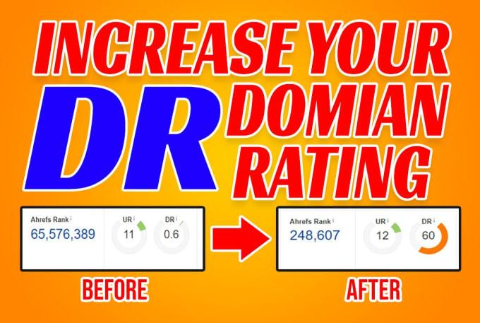 I will Increase Domain Rating or Ahrefs Domain Rating...