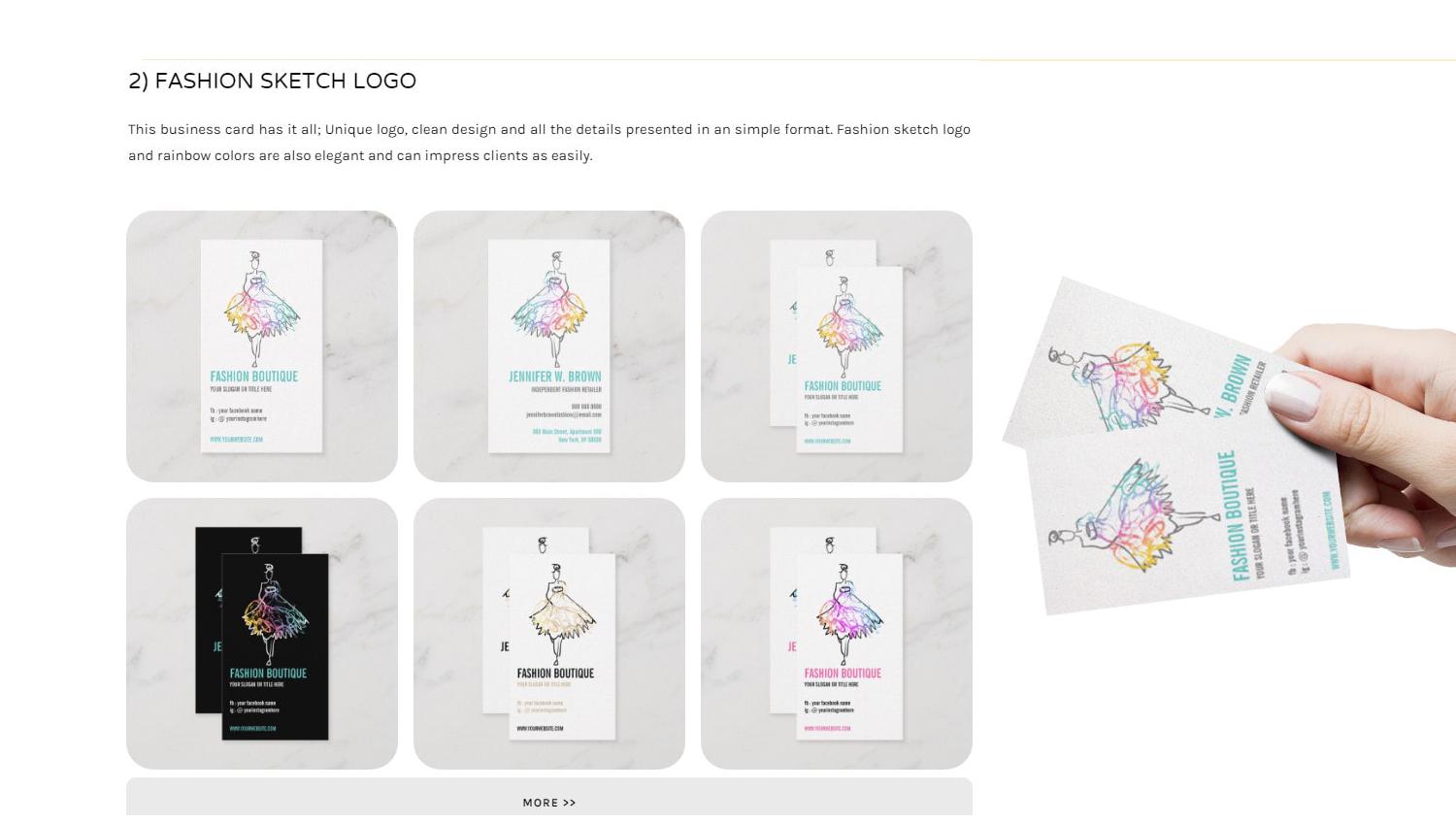 Custom Business Card Design Feminine Fashion Makeup J...