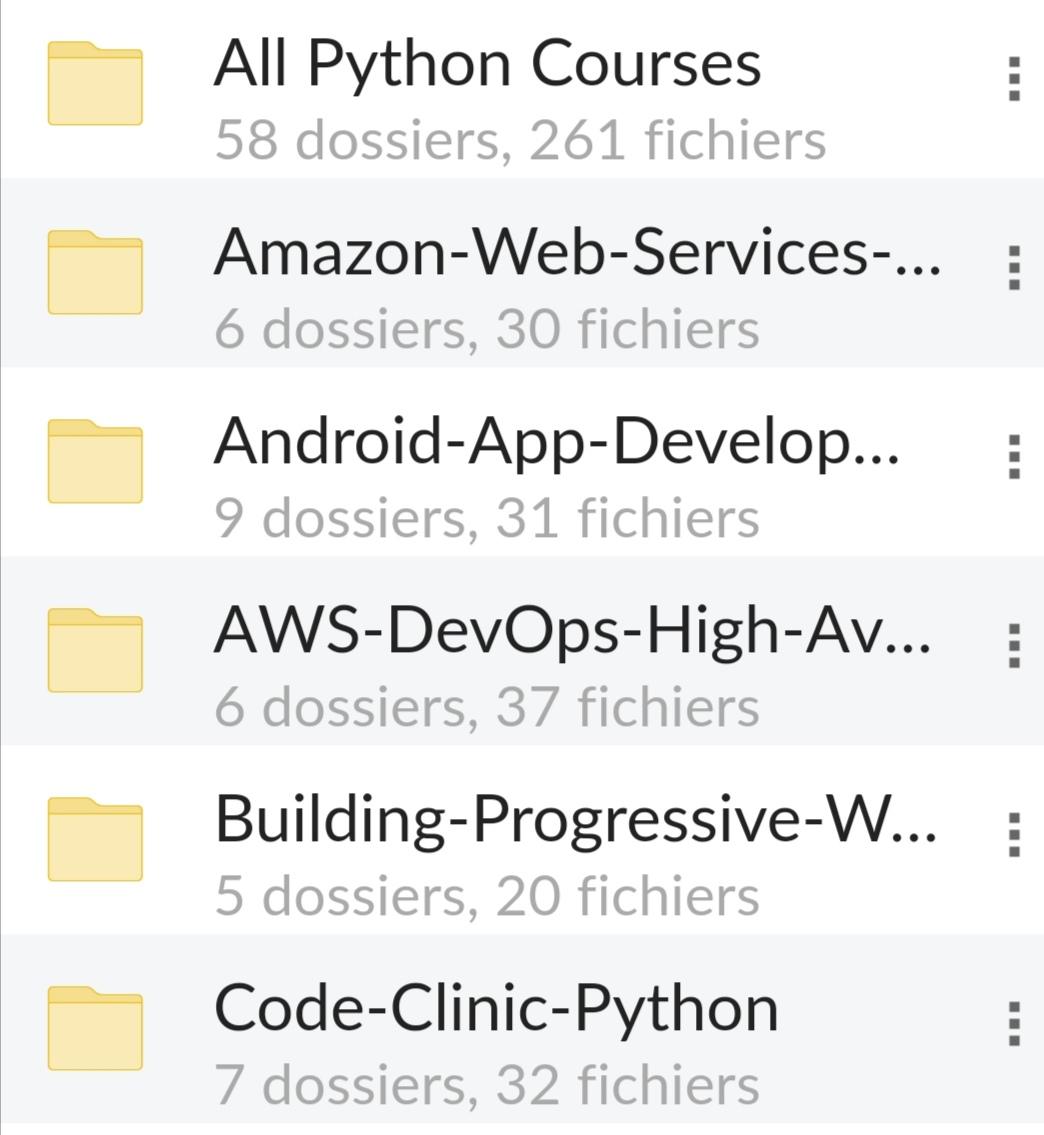 Best learning courses of the year seo, css, python,...
