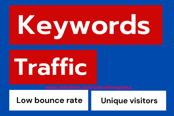 Real human organic keywords targeted traffic from wor...