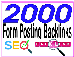 Provide 2000 HQ. Form Posting PR7 to PR10 Backlinks B...