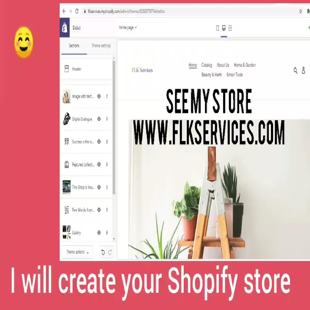 Create Full completed online Store with content & foc...
