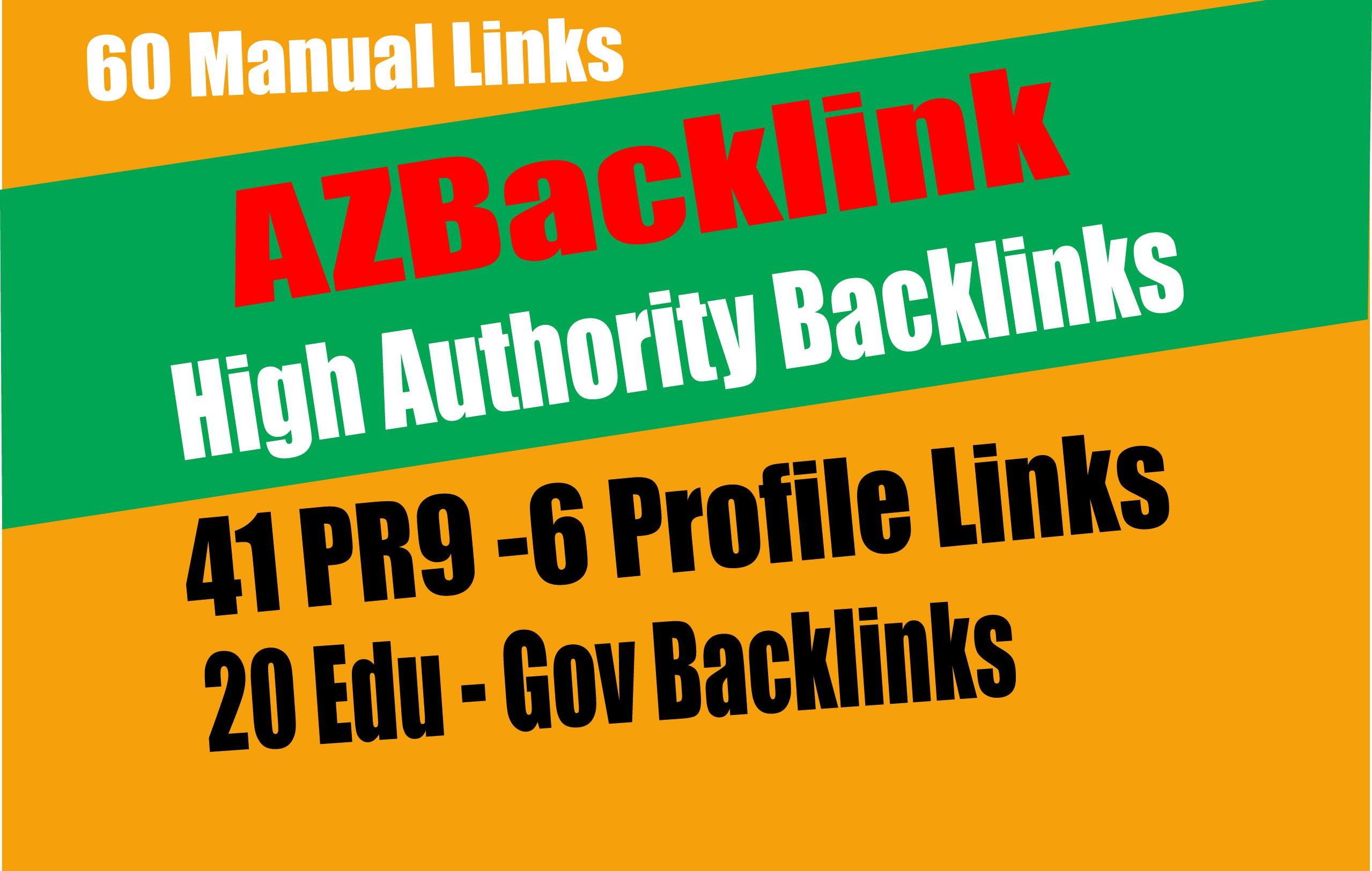 61 AZ Backlinks From 41 PR9 + 20 EDU GOV Backlinks Fr...
