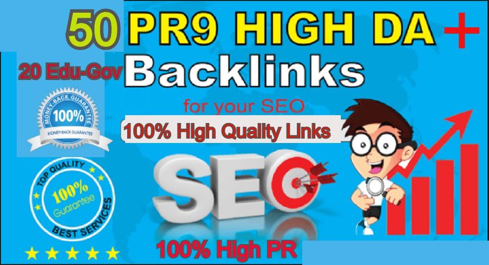 70 AZ Backlinks From 50 PR9 + 20 EDU GOV Backlinks Fr...