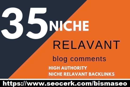 I will Provide 35 niche relevant nofollow backlinks