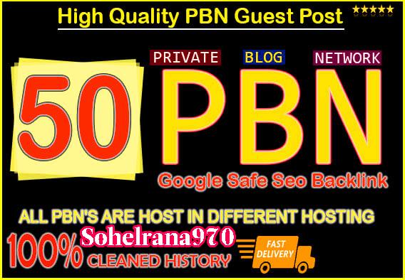 50 Permanant Manual High DA 20-40 Homepage Dofollow P...