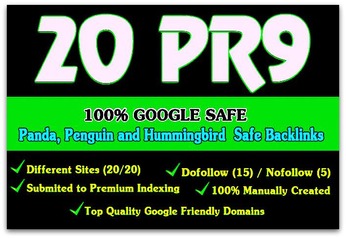 80+ DA High-Quality 20 PR-9 Permanent SEO Backlinks F...