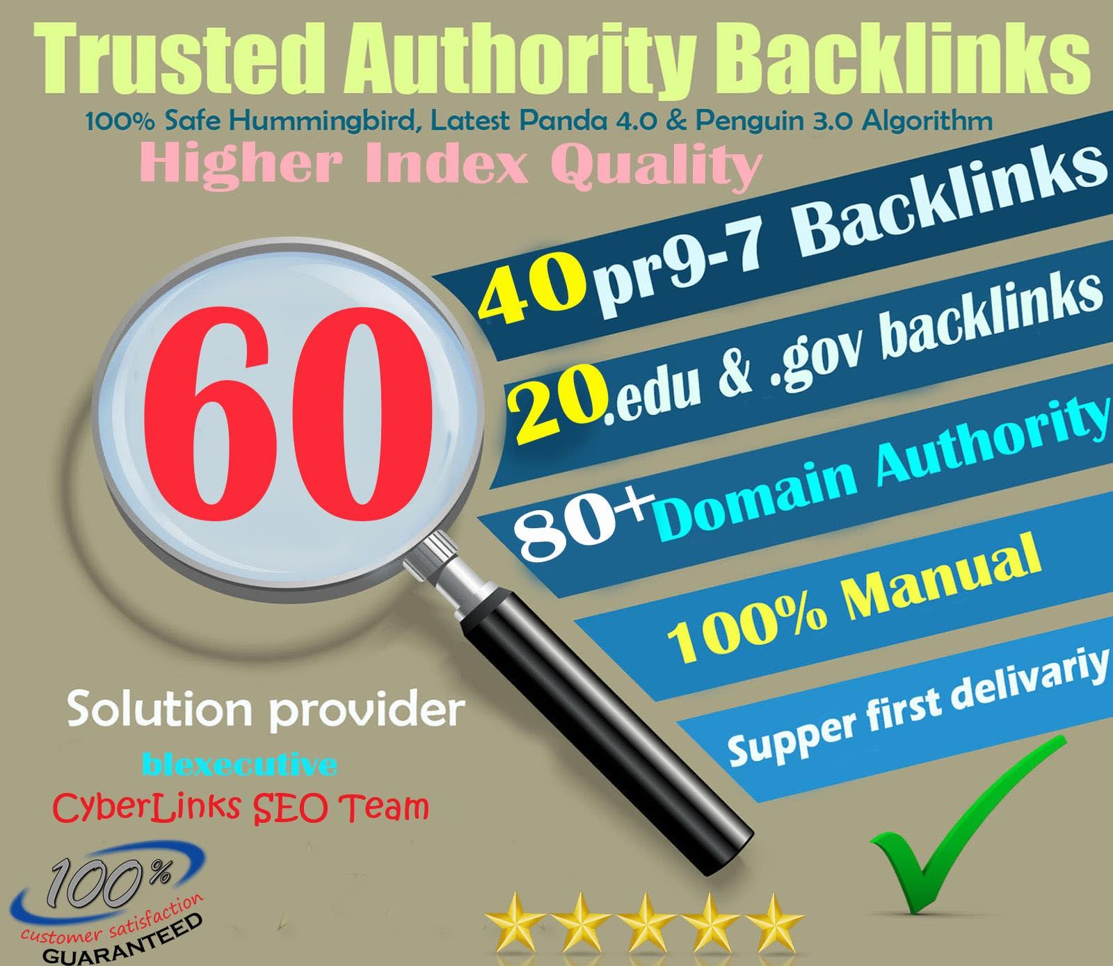 80+DA Links Juicy 60 PR9 Quality SEO Authority Backli...