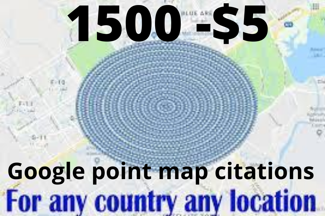 Quick delivery 1500 google point map citations listin...