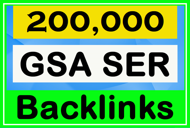 200k GSA SER High Authority Backlinks for Your Websit...