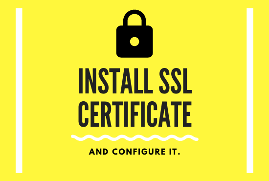 I will setup SSL certificate and configure it http to...