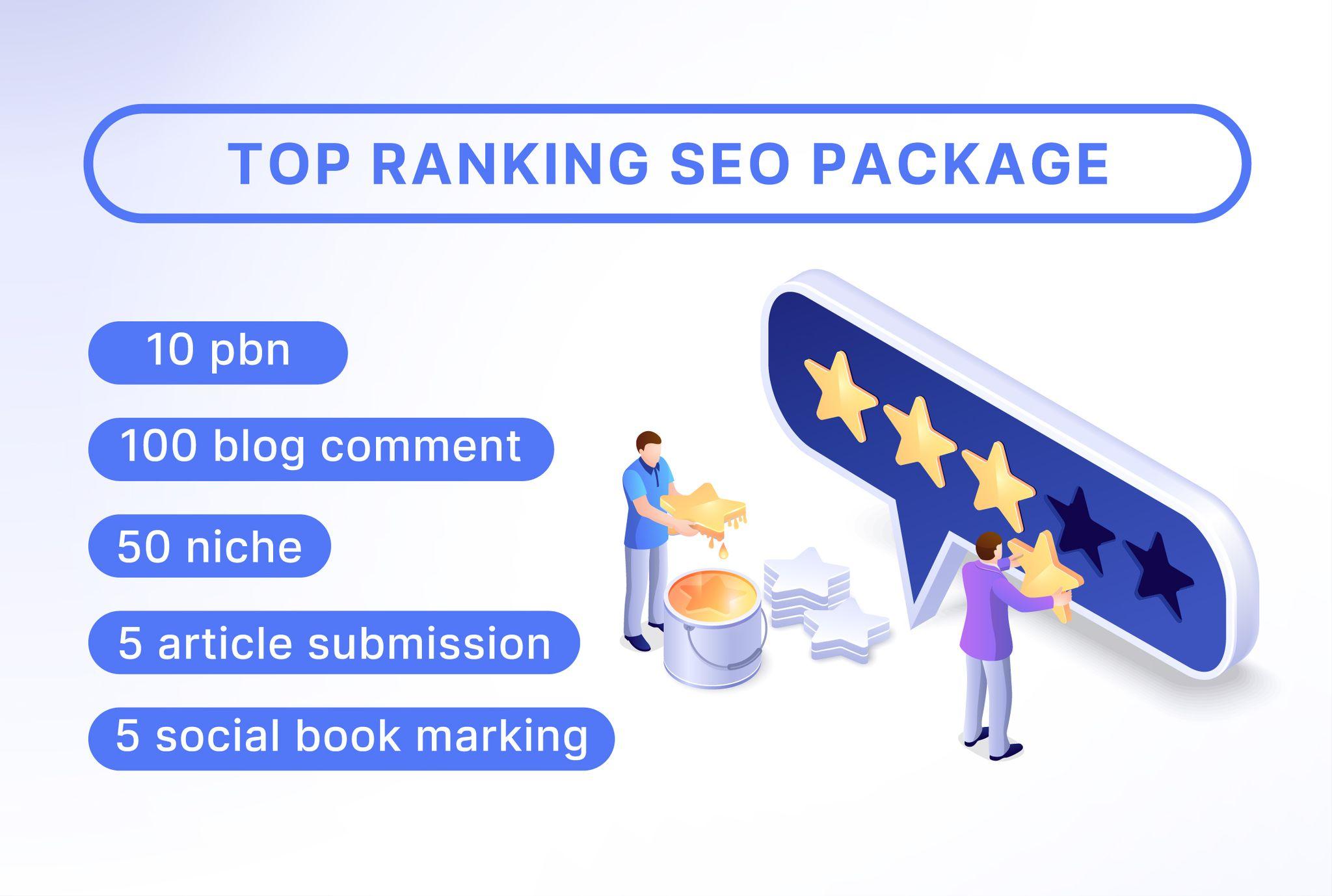 I will provide best top ranking seo package
