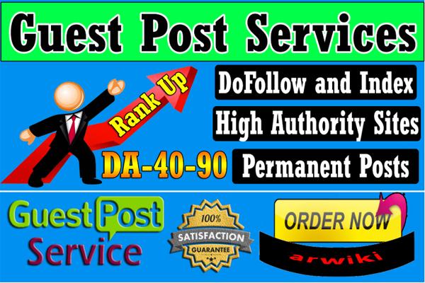 I will publish high DA Guest Post backlinks in 24 hou...
