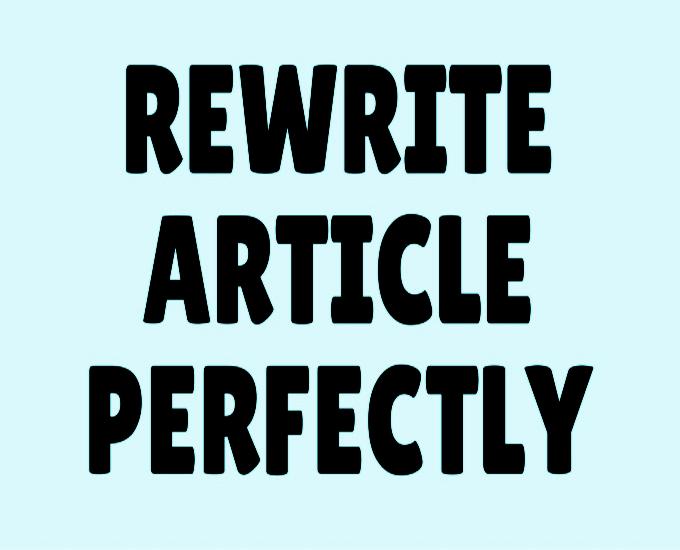 Manually rewrite any content of your choice