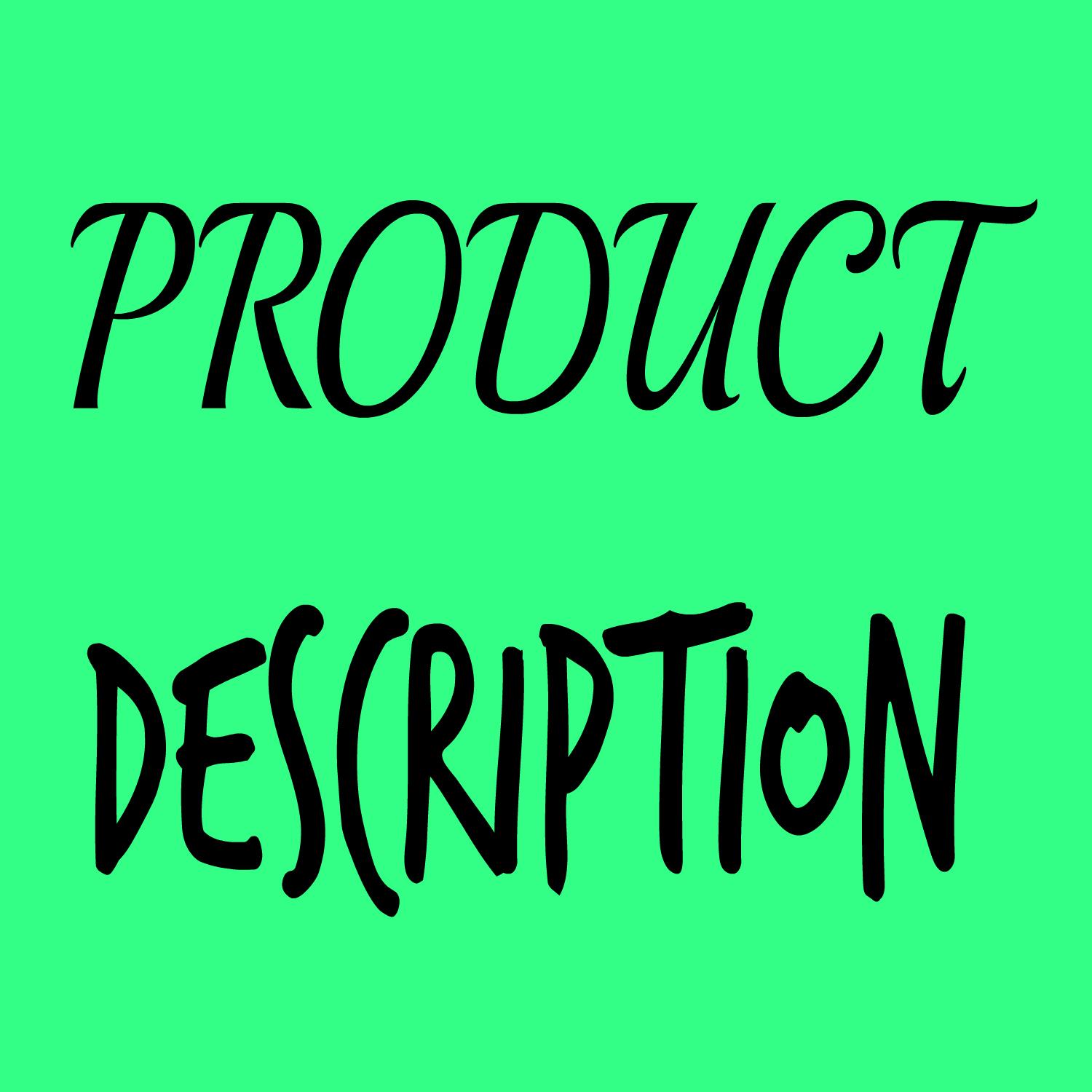 Write an engaging Product description