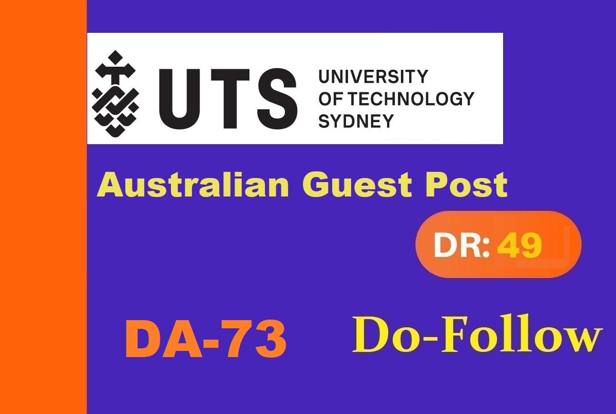 I will publish Australian university guest post on ut...