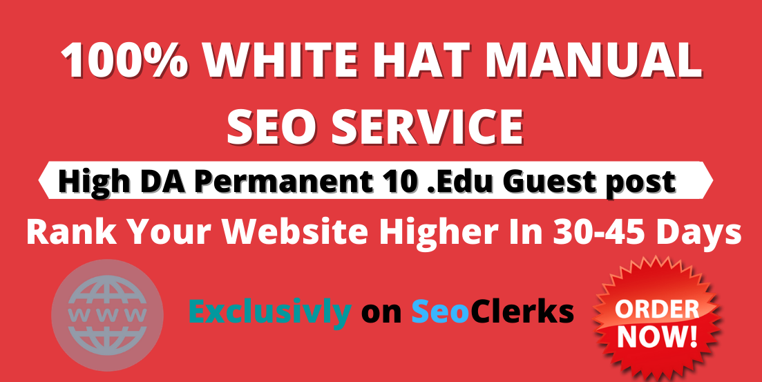 I will Publish permanent 10 EDU Guest post- Directly ...