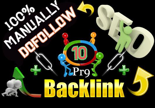 I Will Manually Do 10 Pr9 SEO Authority Dofollow Prof...