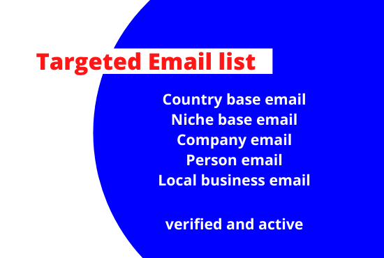 I will scrape any niche base email list for your busi...